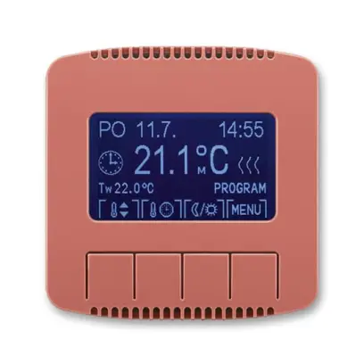termostat programovatelný TANGO 3292A-A10301 R2 vřesová červená